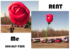 Helium Parade Rose Balloon