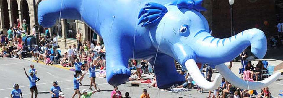 Mastodon Mascot Parade Balloon
