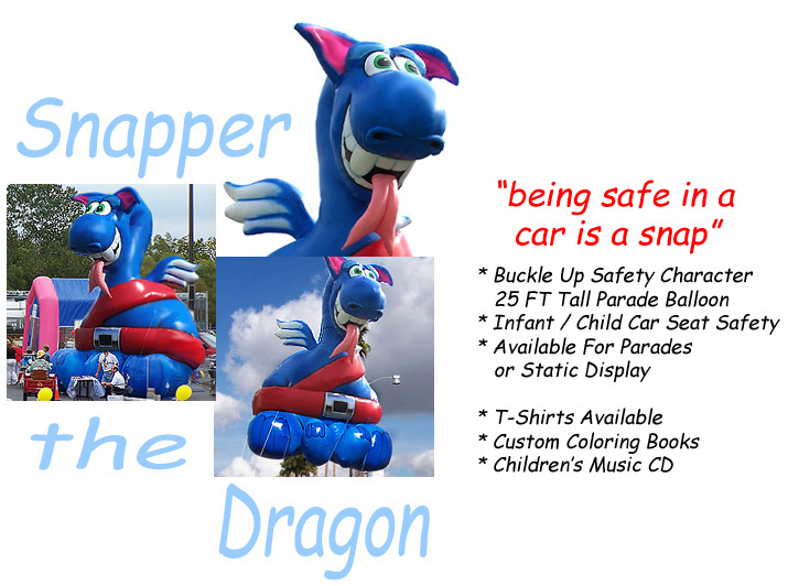 Snapper The Seat Belt Safety Dragon